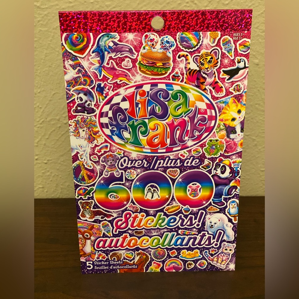 Lisa Frank Vibrant Sticker Collection with Pink and Purple